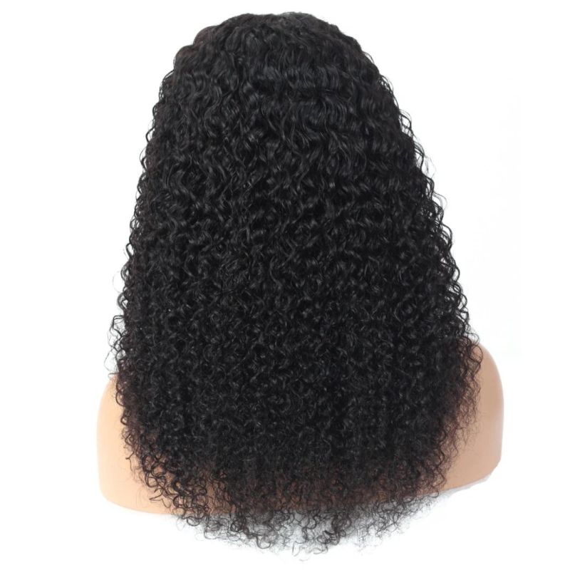 Kbeth Human Hair Wig for Black Kenya Women Girl Friend Gift Kinky Curly Lace Front 4X4 Skin Hind Transparent Closure Wet and Wavy Indian Hair Wig 10-30 Inches