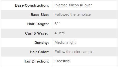 Special Color Silicon Injected Human Hair Wig