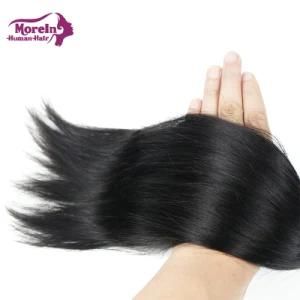 Morein Straight Cuticle Aligned Virgin Hair HD Lace Closure Human Hair Weave Bundles