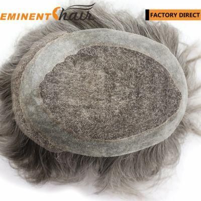 Lace Front Human Hair Men&prime;s Hair Replacement Factory