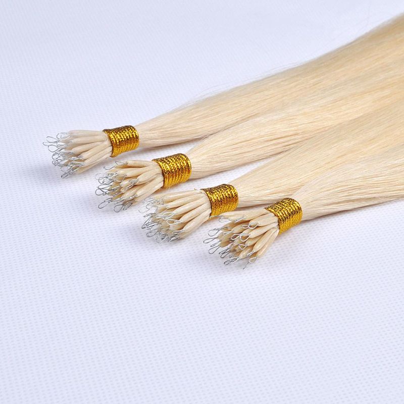 Pre-Bonded Remy Human Hair 1g/Strand Hair Straight Nano Ring 100g Colorful Nano Ring Hair Extension