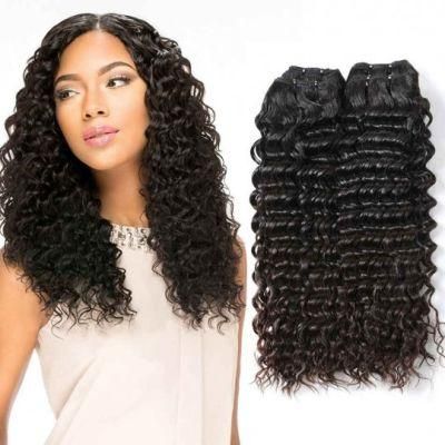 High Quality Wholesale Raw Unprocessed Cuticle Aligned Deep Wave Indian Human Virgin Hair Bundles