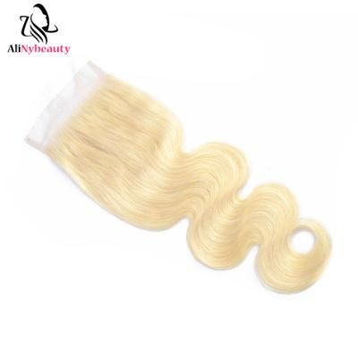 Brazilian Raw Blonde Unprocessed Virgin Human Hair 613 Lace Closure