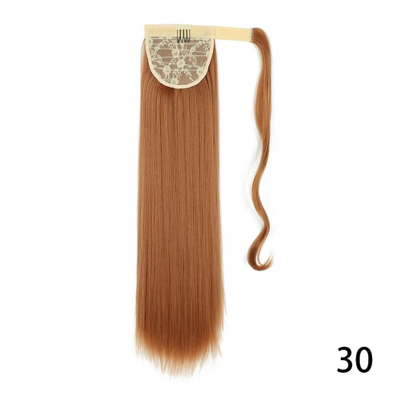 Long Straight Ponytail Hair Synthetic Extensions