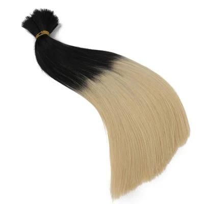 Cuticle Aligned Raw Virgin Straight Ombre 1b 613 Blonde Human Hair Bulks