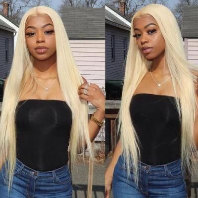 Wholesale 13X4 Lace Front Silky Straight Blond Human Hair Wig #613