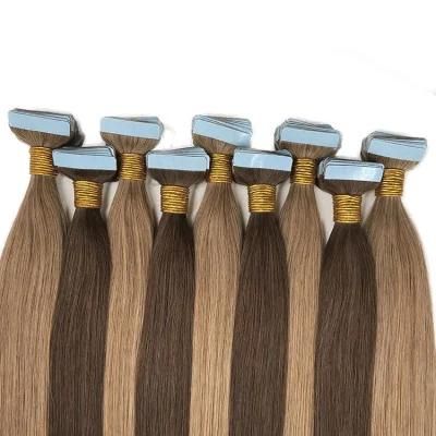 Russian Remy Virgin Straight Tape in Human Hair Extension