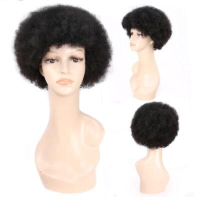 Fashion Short Curly Hair Indian Remy Human Hair Wig