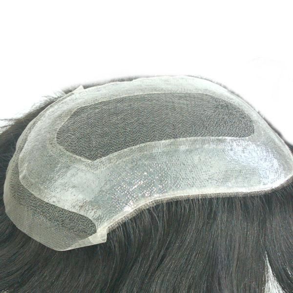 Fine Welded Mono with Clear PU Custom Made Non-Surgical Hair Replacement
