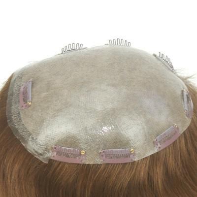 Poly with Gauze and 1 Inch Transparent Skin at Front Woman Hair System