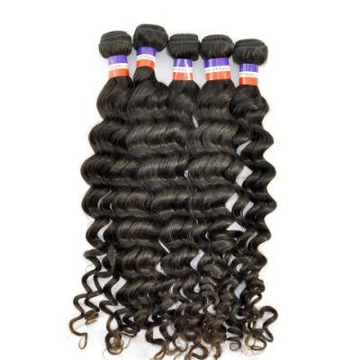 100% Human Hair Weave Indian Virgin Deep Wave Hair Extensions