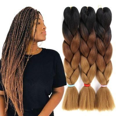 Kbeth Free Sample Hot 108 Colors Extensions for African Expression Ombre Pre Stretched Braids Jumbo Braid Synthetic Braiding Hair in Stock