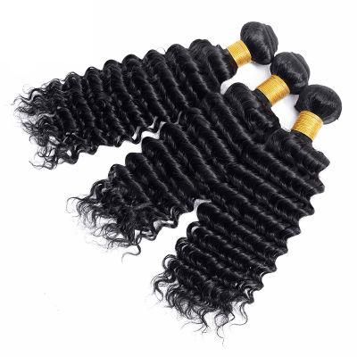 Deep Wave Human Hair Brazilian Raw Indian Hair Human