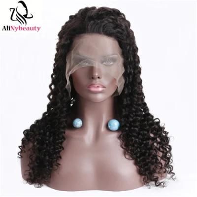 Alinybeauty Hair High Quality Tangle Free Full Lace Wig Deep Wave