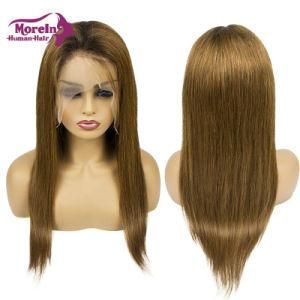 Cheap Straight Cosplay Human Hair Brown Full Lace HD Lace Wig