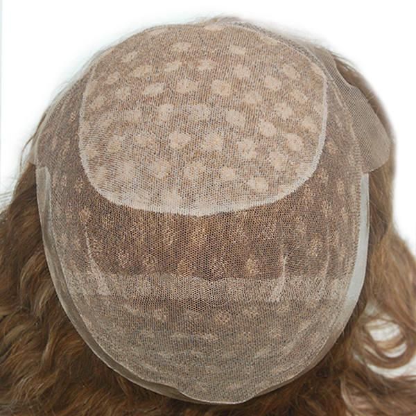 Human Hair Invisible Knots Silk Top Full Lace Wig