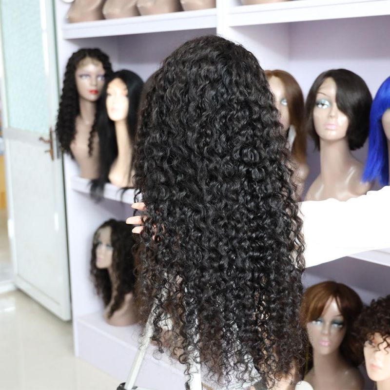 100% Real Human Hair Bone Straight HD Transparent Natural 360 Lace Frontal Wig for Black Women