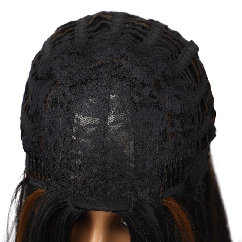 Wholesale Heat Resistant Handmade Long Body Wave Synthetic Wig for Women