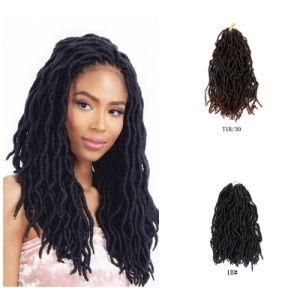 Nu Locs Crochet Braids 24&prime;&prime; Natural Faux Locs Crochet Synthetic Hair African Hair Extensions