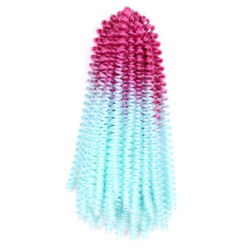 8" Ombre Color Crochet Hair Spring Twist Crochet Braiding Hair for Women