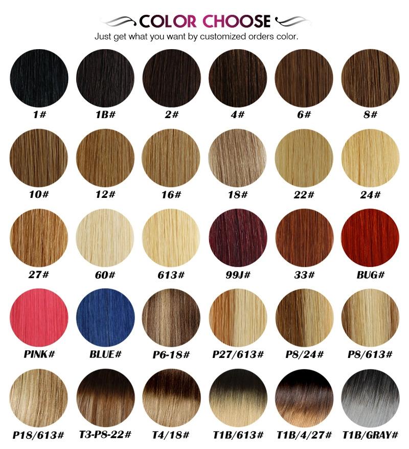 100% Russian Human Hair Weft Double Drawn Weft Hair Extensions