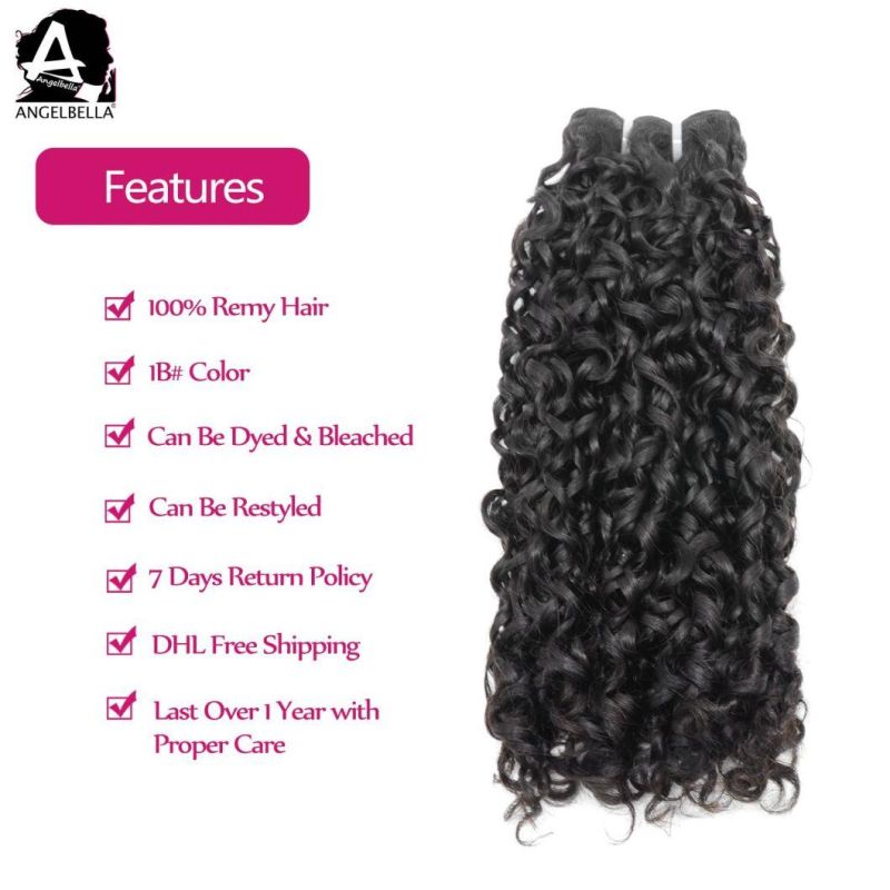 Angelbella New Arrival Human Hair Extension Full Cuticle Natural Black Remy Human Hair Weaving