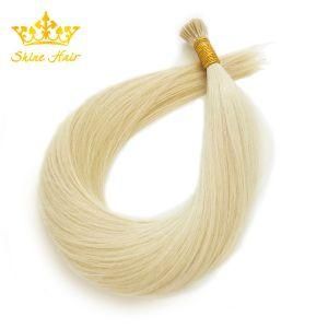 Blond 100% Human Hair for Straight &amp; Weave &amp; Curly Itip in Extension