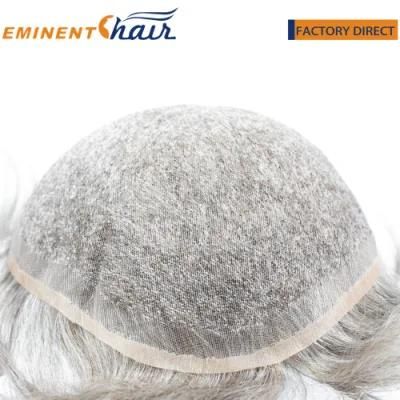 Factory Direct Full Fine Welded Mono #0.12 Toupee for Men