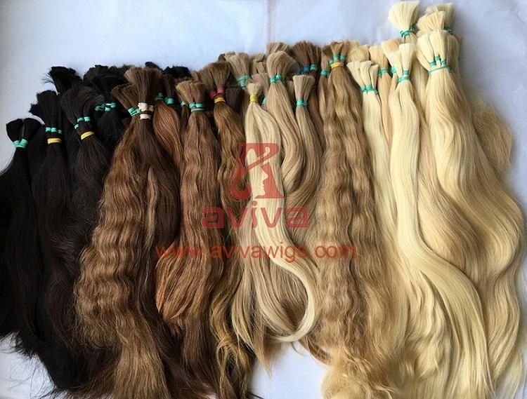 Chinese Virgin Remy Cuticles Intact Hair Extention Raw Human Hair Bulk