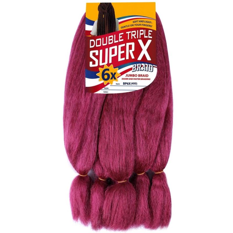 Synthetic High Quality High Temperature Fiber 24inch 6X Super Jumbo Hair Crochet Braids