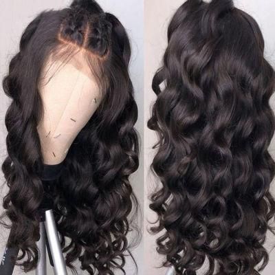 13X4 Lace Frontal Virgin Remy Human Hair Wig Loose Wave HD Lace Frontal Wigs