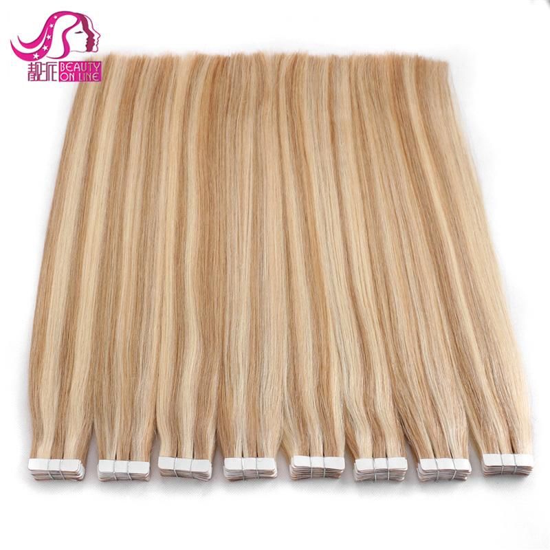 Tape in Human Hair Extensions 20/40PCS Adhesive Skin Weft Hair Extensions 16" 18" 20" 22" Double Sided Remy Tape Hair Promotion