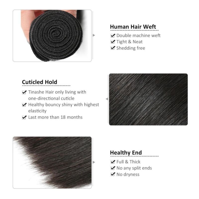 No Tangle Cheap Unprocessed Wholesale Factory Virgin Brazilian Straight Human Hair