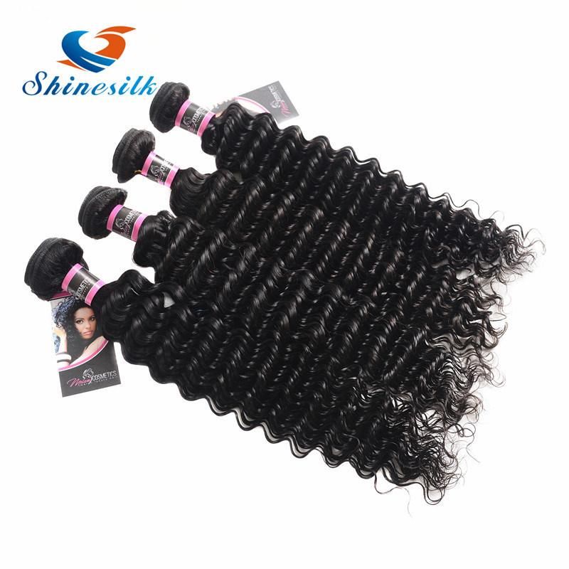 Brazilian Human Hair Bundles Deep Weave 1PC Remy Hair Extension 10"-28"Inch Bundles No Shedding and No Tangle Can Be Mixed