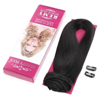 High Quality Wholesale Virgin Human Brazilian 100% Remy Clip in Hair Extensions