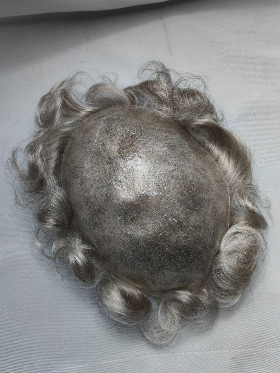 2022 Most Natural Super Thin Poly Human Hair System Made of Remy Human Hair (V-Looping)