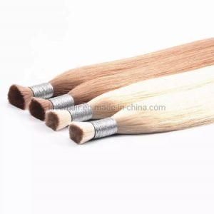 Raw Hair Wholesale Bulk Hair Extensions 100% Silky Straight Unprocessed Virgin Indian Hair Bulk