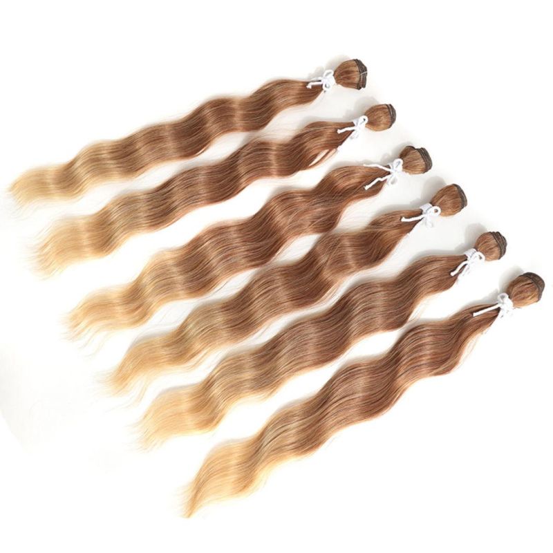 Water Wave Brazilian Human Hair Bundles Hair Extensions Ombre Blond Remy Hair Weave Bundles 20 Inches
