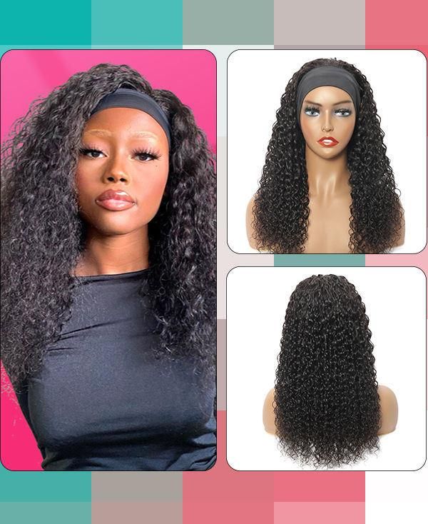 Wholesale Curly Transparent Lace Closure Human Hair Wig Virgin Raw Hair Natural Black Lace Wig Brazilian