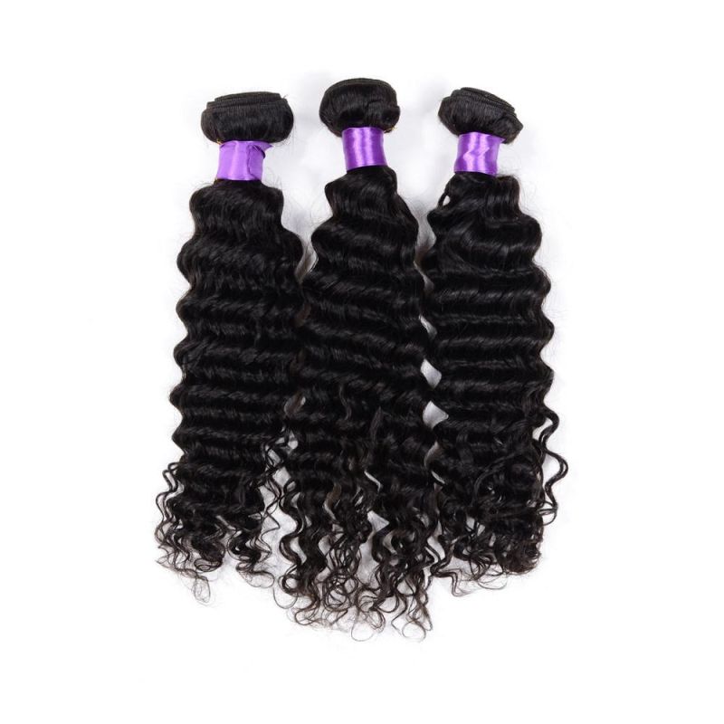 Virgin Brazilian Deep Wave Human Hair for Braiding