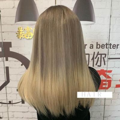 18inch Free Ship Quickly in Stock Top Quality 100% Human Hair Soft Smooth Lace Top Balayage Ombre Color Human Hair Wigs for White Women