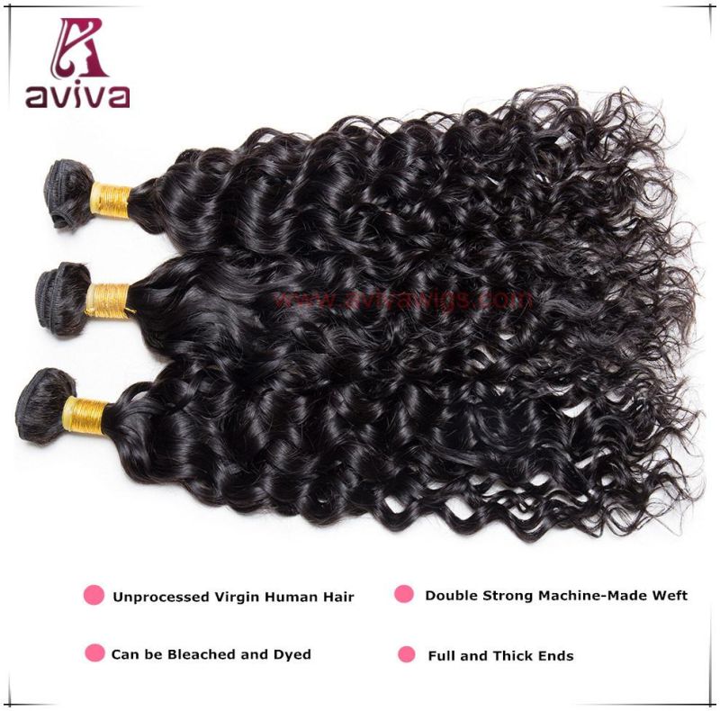 100% Human Hair Extensions Brazilian Virgin Hair Water Curl