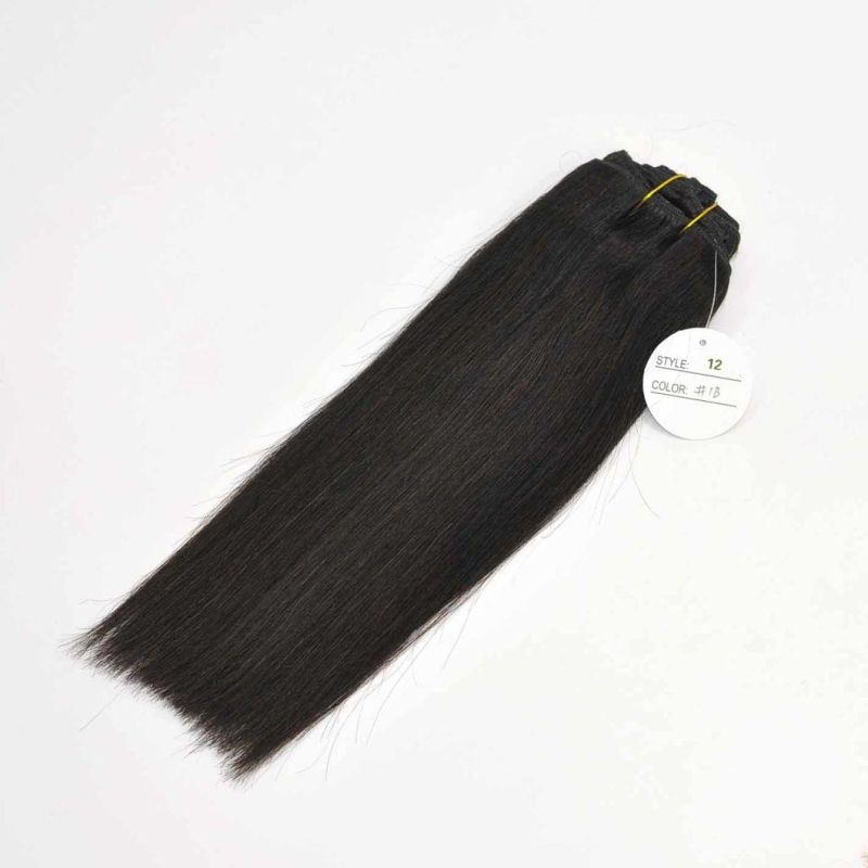 Natual Black Color Remy Human Hair Extensions