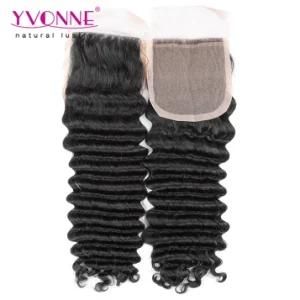 Brazilian Deep Wave Human Hair Silk Base Closure