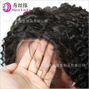Kinky Curly Virgin Mongolian Human Hair High Density Swiss Lace Wig Glueless Full Lace Wig