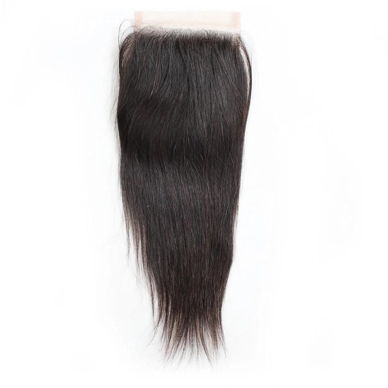 9A 4X4 Lace Frontal Closure Straight Free Part Hair Weaving 12-18" Available