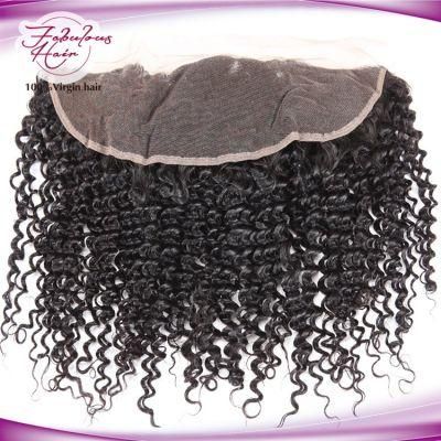 Original Real Remy Mongolian Afro Kinky Curly Hair Lace Frontal