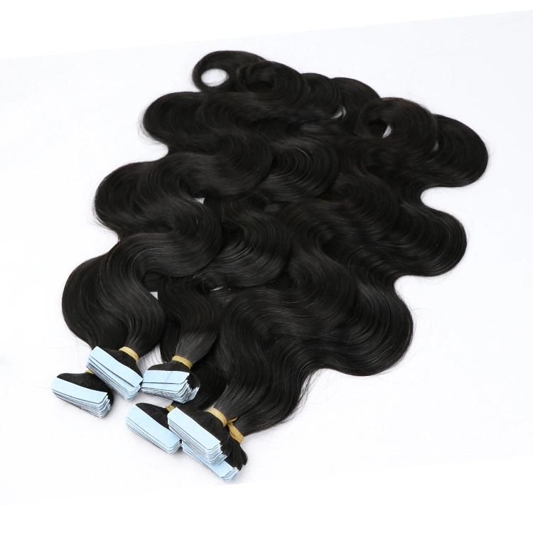 Wholesale Raw Remy Virgin Body Wave Tape in Hair Extensions