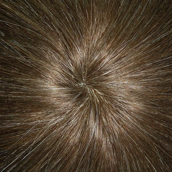 Special Color Silicon Injected Human Hair Replacement System