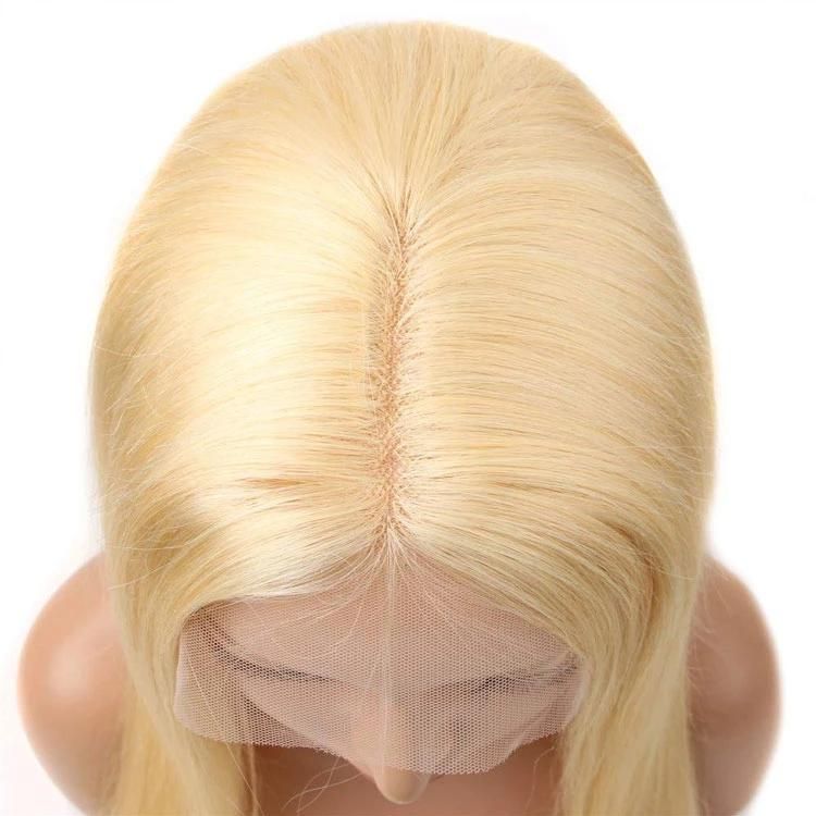 613 Frontal Wigs for Black Women Human Hair Virgin Cuticle Aligned Hair Blond HD Lace Front Wig Straight 613 Full Lace Wigs